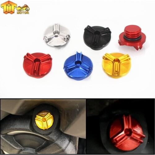 Motorcycle CNC M20*2.5 Engine Oil Filter Cup Plug Cover For Honda CBR Kawasaki ER6n Z1000 Z800 Ninja600R Yamaha XSR900 MT09 TMAX