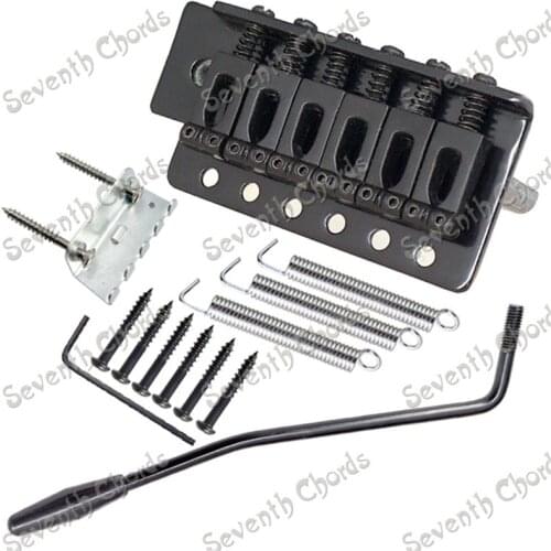 A Set 6 string Concave Saddle Tremolo Bridge System For Electric Guitar accessories parts Chrome Black Copper Red for choose