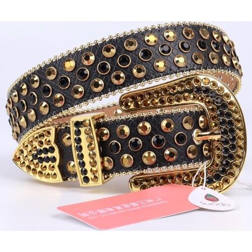 2021 New Ladies Rhinestone Belt High Quality Leather Designer Cowboy Janes Belts For Woman Man Luxury Diamond Waistband Cinto