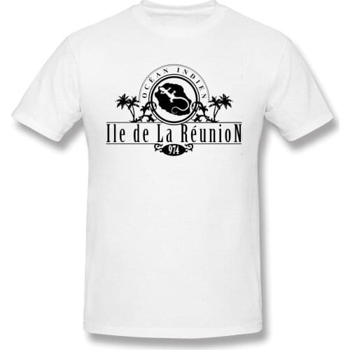 974 La Reunion Et Margouillat Version fitness Novelty Graphic comfortable Tshirt USA Size T16