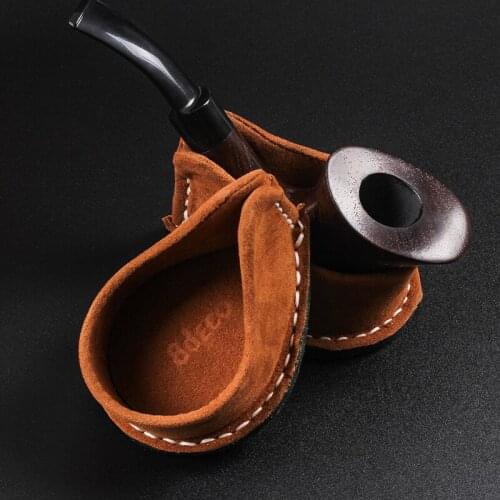 New Product High-end Cowhide Pipe Holder Portable Pipe Seat Single Bucket sofa seat Smoking tool accessories