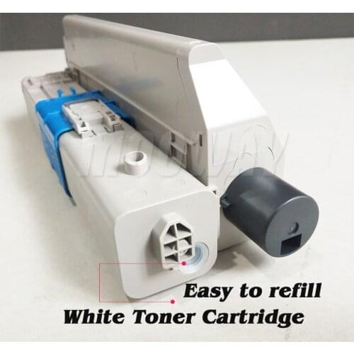 New compatible white powder toner cartridge for OKI C332 C332dn MC363dn white powder toner cartridge