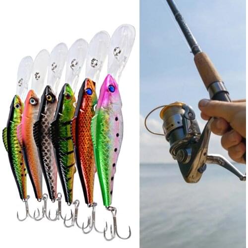 Mino 12.6CM/14.76G lure bait lengthened thickened large tongue plate fake bait floating water laser plastic hard bait,fishing
