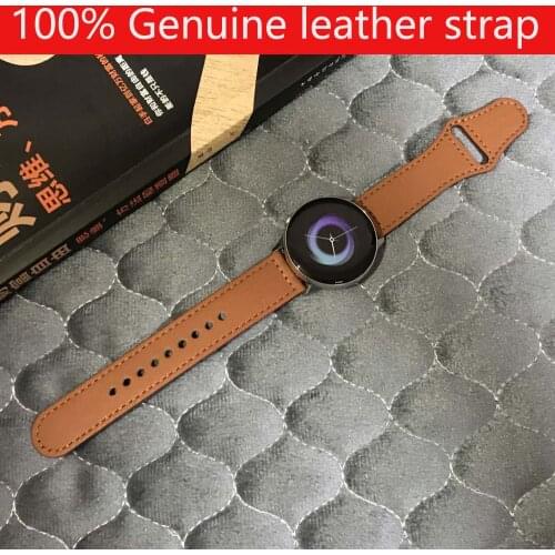 New genuine leather band for Huawei watch 2 GT strap galaxy watch 46mm 42mm s3 s2 amazfit 1 2 bip Ticwatch pro E s s2 wristband