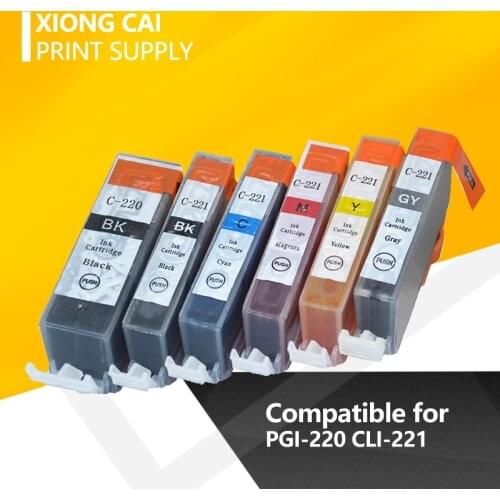 Compatible for Canon PGI-220 CLI-221Compatible Ink Cartridge for Canon PGI220 MP540 MP545 MP558 MP560 MP568 MP620 MP638 MX870