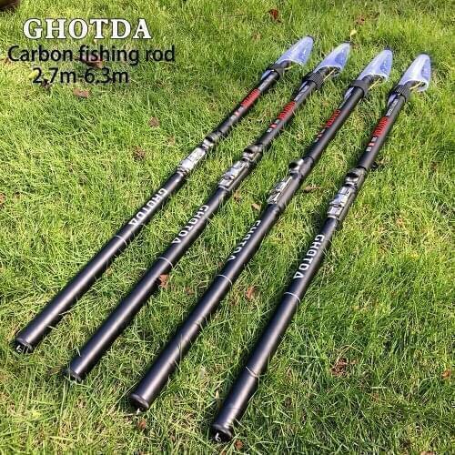 Ultra Light and SuperHard Long Section Rocky Rod Carbon Fishing Rod Hand-sea Dual-use Rocky Fishing Rod Sea Rod 6.3M-2KG