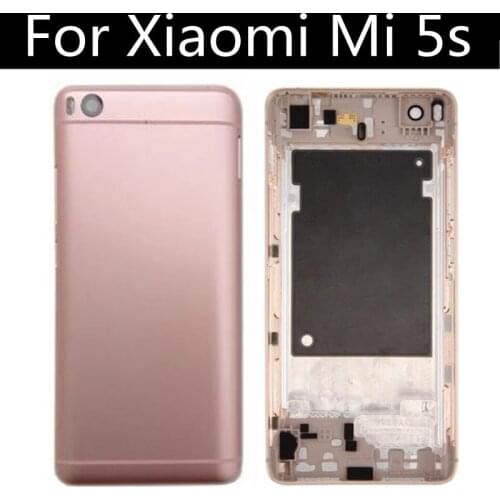5.15" Back battery cover For Xiaomi Mi5S Mi 5S side Buttons Rear Housing Door Replacement Repair