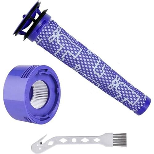 Replacement Pre Filter HEPA Post-Filter Kit for Dyson V7 V8 Cordless Vacuum Cleaners Replace Part 965661-01&967478-01