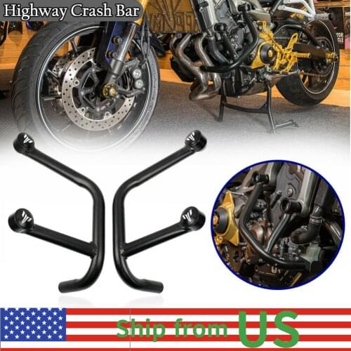 Motorcycle Engine Guard Crash Bars Frame Protector Bumper For Yamaha MT09 FZ09 MT-09 FZ-09 2015 2016 2017 2018 MT 09 FZ 09 Black