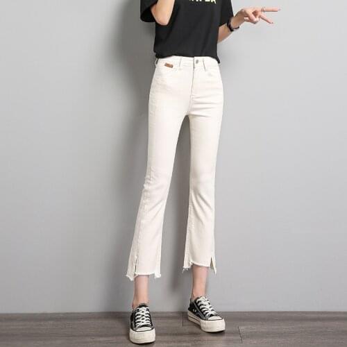Women Jeans Cotton Stretch Jeans Ankle Length Spring Autumn New Products High Waist Skinny Elastic Casual Pants