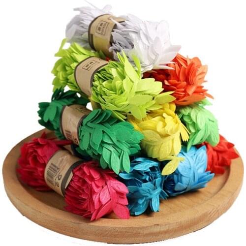 10M/Roll 1.5cm Artificial Leaves Vine Ribbon for Wedding Birthday Party Christmas Decoration DIY Handmade Crafts Twine Rope