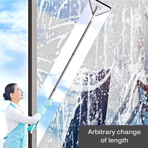 360 Rotating Triangle Retractable Cleaning Mop Household Cleaning Lazy Magic Mop Microfiber Flat Mop Bathroom Glass Cleaner