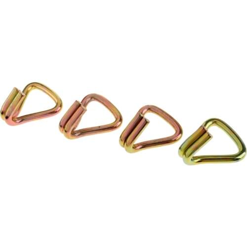 4 Pieces Heavy Duty Ratchet Strap Double J Hook for 1" 25mm Tie Down Strap Tow Trailer Strap Webbing Replacement