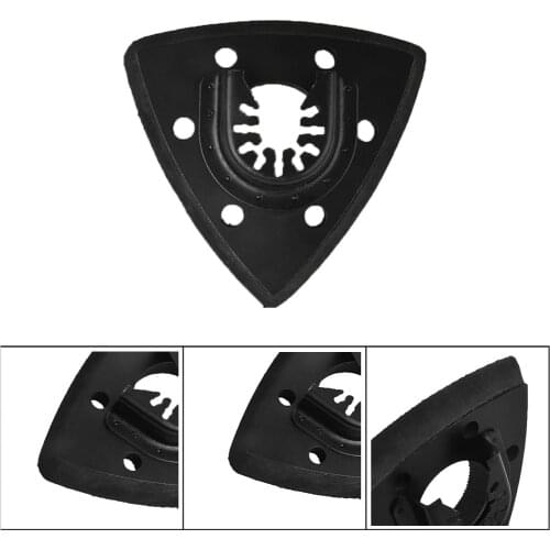 93mm Flush Triangular Sanding Pad Oscillating Saw Blade For Fein For Bosch 1Pcs Black Sand Base Saw Blades