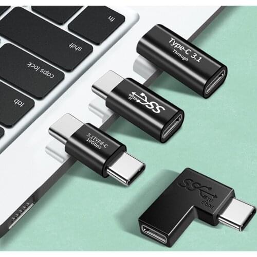 USB 3.1 Type C Adapter Female To Male Converter 10 Gbps USB C Charge Data Sync Extension Connector Plug for Laptop Tablet Phone