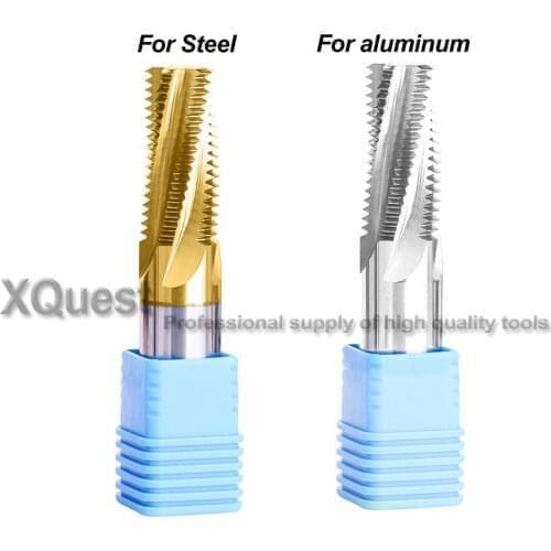 CNC Solid Carbide Full Unified Thread Milling Cutter unc 10-24 12-24 1/4 5/16 3/8 7/16 1/2 sipral end Mill mills Cutters 10-32