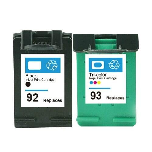 CISSPLAZA Remanufactured Ink for HP 92 93 photo smart 6310 C3180 C4180 PhotoSmart 1510
