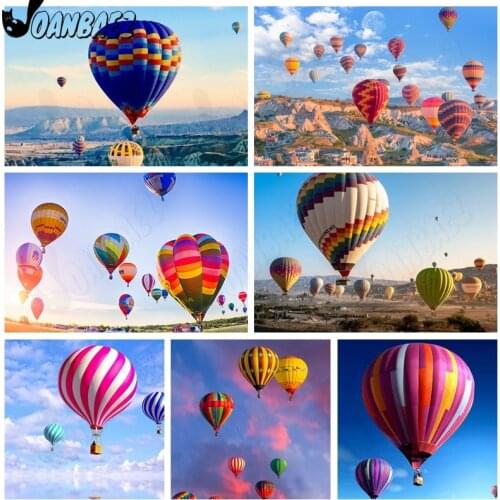 Hot Air Balloon Diamond Painting Landscape 5D Diy Mosaic Kit Colorful Diamond Embroidery Cross Stitch Handmade Mosaic Home Decor