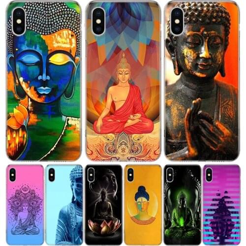 India Buddha Phone Case for Apple iphone 11 12 Mini Pro XR X Xs Max 7 8 6 6s Plus 7G 6G 5G 5S 5 SE + Customize Cover Coque