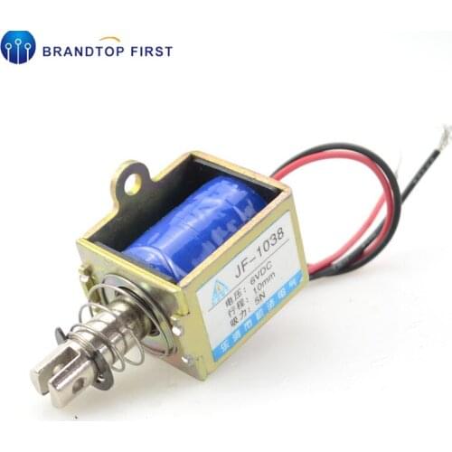 Jf-1038 DC 6V 12V 24V 10mm 5N Pull Open Form Coil DC Solenoid Electromagnet Actuator