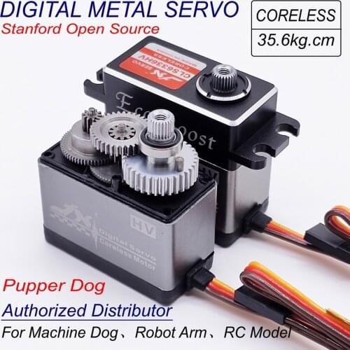 JX Servo CLS6336HV 35.6kg torque 7.4v high voltage metal gears standard digital servo for stanford pupper machine dog robot arm