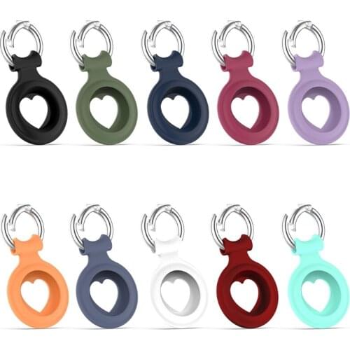 Love Heart Durable Protective Cover Multicolor Shell Use Directly Tracker Case for AirTags Tracker Anti-abrasion