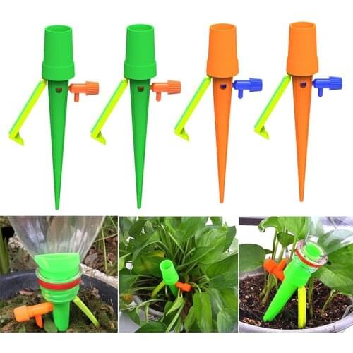 4/10/12pcs Automatic Drip Watering Irrigation Tool Kits Indoor System Houseplant Spikes For Gardening Plant Potted