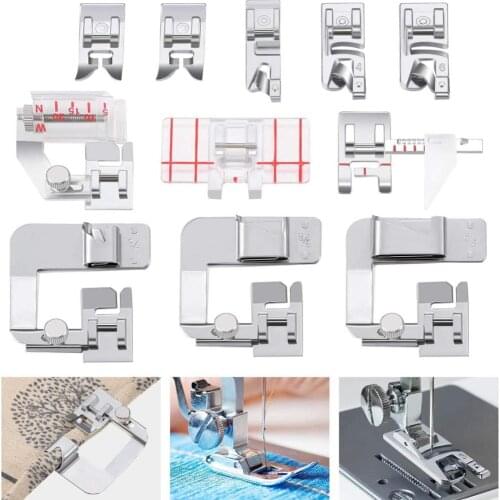 11 pcs Presser Feet Set Sewing Machine Foot Kit Compatible with Household Sewing Machine Low Shank