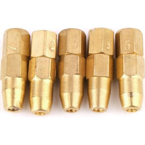 5pcs/set Propane Gas Welding Nozzle Tips H01-2 Holder Accessories 1# 2# 3# 4# 5# 62KD