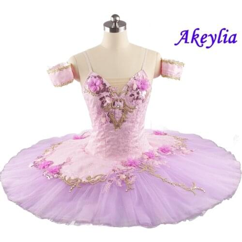 Girls Pink purple Professional Ballet Tutu fairy Doll performance pancake Tutu Ballet Danseuse Classical Tutu For Adult JN0101