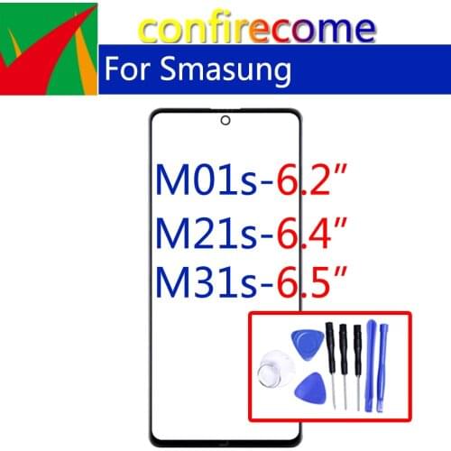 For Samsung Galaxy M01S M21S M31S Touch Screen Front Glass Panel LCD Outer Display Lens Replacement