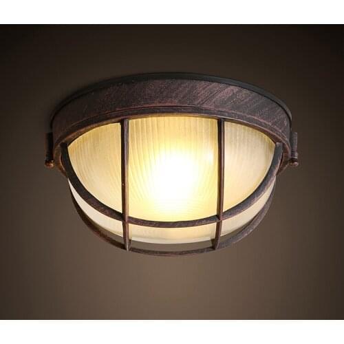 Modern Brief Loft Vintage American Industrial Glass led Ceiling Light Balcony Kitchen Hallway Corridor Home Decor Lighting