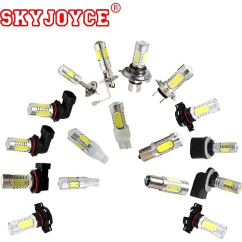 SKYJOYCE 7.5W Super Bright H1 led fog lamp bulb DC12V auto fog light car led bulb H1 H3 H7 880 881 H27 H11 9005/6 COB led lamp