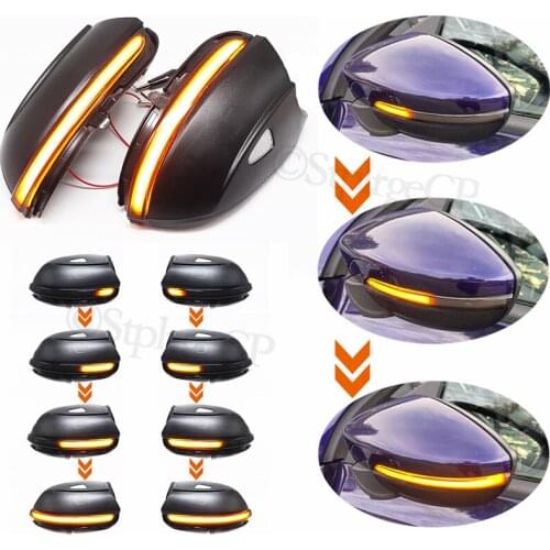 LED Side Wing Dynamic Turn Signal Light Rearview Mirror Indicator For VW Passat CC B7 Beetle Scirocco Jetta MK6 Euro PR