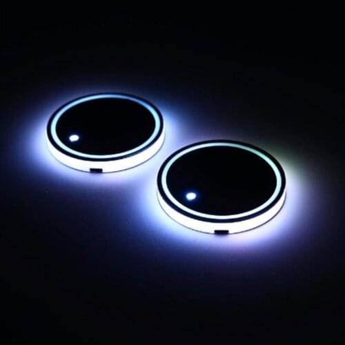 Universal Car Cup Holder RGB Light Mat Pad Drink Coaster Home Decoration Decorative Lamp Atmosphere
