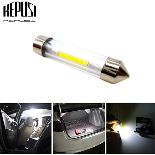 1pcs SV8.5 C5W C10W led White festoon LED car light COB Interior Lighting Reading 31 36 39 41 mm Signal Lamp Bulb 12V