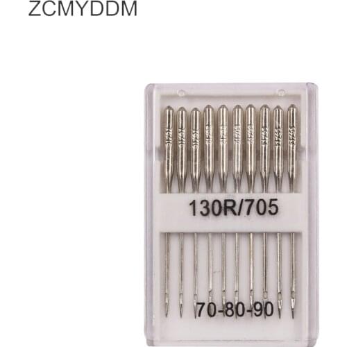 ZCMYDDM 10PCS Stainless Steel Sewing Machine Needles Universal Regular Point for Jeans&General Fabric DIY Sewing Machine Tools