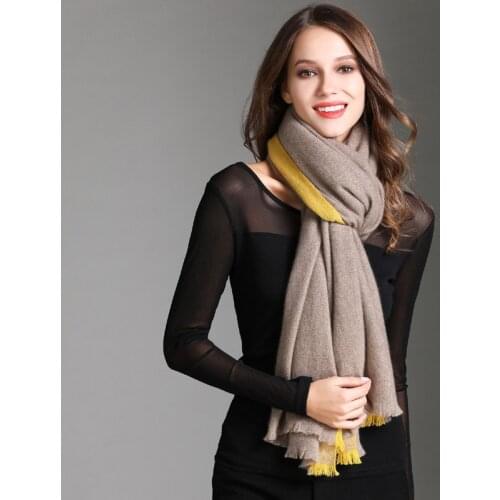 100% Women Cashmere Scarf For Lady Luxury Brand Soft Keep Warm Fashion Winter Knitted Scarf Long Large Stoles Beautiful