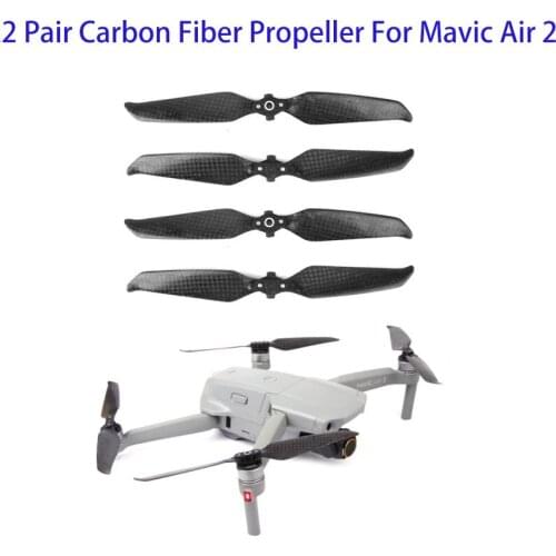 2 Pair 7238F Carbon Fiber Propellers Quick-Release For DJI Mavic Air 2 Drone Accessories