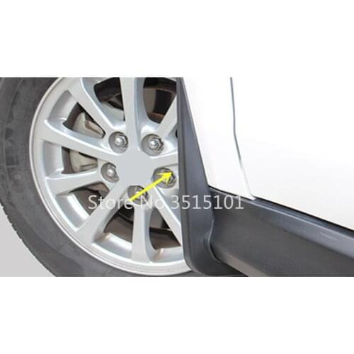 Car Plastic Fender Soft Mudguard Auto Detector Flap Splash Mud Guard 4pcs For Mitsubishi ASX 2013 2014 2015