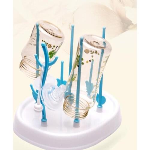 50pcs Baby Bottle Drying Rack Baby Bottle Rack Tree Straight Stlye Cleaning Dryer Drainer SN1470