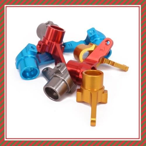 2PCS Aluminum Steering Hub Carrier For Rc Hobby Model Car 1/10 Kyosho Optima 4Wd Steering Blocks Buggy Off-Road Hopup Parts