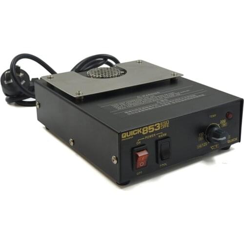ESD Anti-Static Hot Air Preheating Station Preheating Table QUICK 853 ESD Anti-Static Hot Air Preheating Station 460W