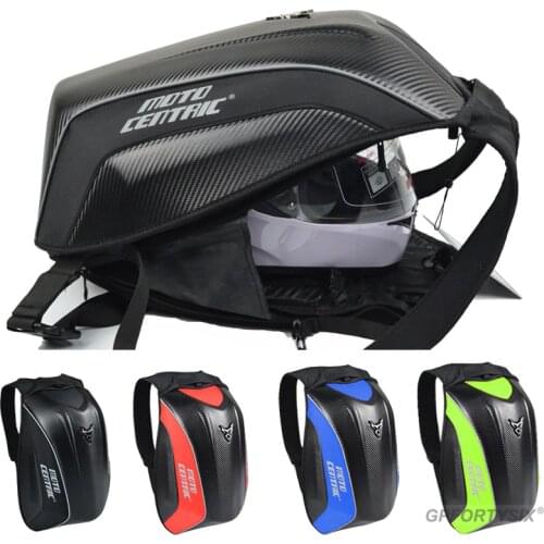 Large Size Motorcycle Backpack Carbon Fiber Moto Bag 30-48L Motorbike Riding Backpack Fit Helmet Computer Moto Mochila