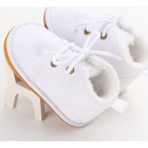 2020 New 0-18M Newborn Baby Girls Boys Winter Fur Booties Infant Warm Snow Boots Strappy Shoes little Kids