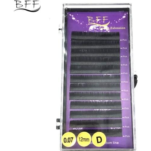 BFF brand 0.07mm Matt eyelashes extension high quality soft synthetic mink,individual eyelash extension