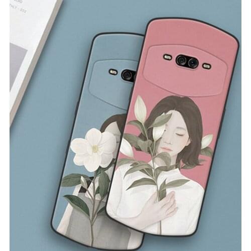 For Meitu V7 MP1801 Case girl flower soft silicone phone Case For Meitu V 7 casing Protective cases MeituV7 MP1801 coque funda
