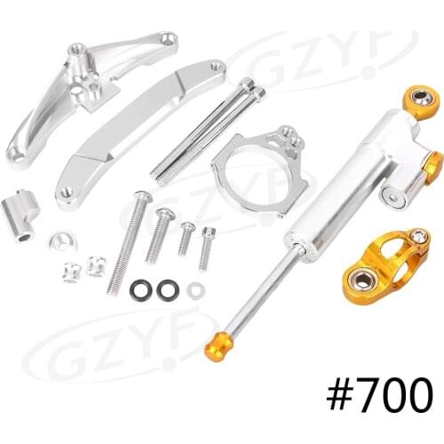 Motorcycle Steering Damper Stabilizer Control w/ Mounting Holder For Yamaha FZ1 2006 2007 2008 2009 2010 2011 2012 213 2014 2015