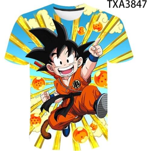 Fashion Short Sleeve Anime Dragon 3D Printed T Shirt Men Women Children Casual Streetwear Boy Girl Kids Summer Cool DBZ Tops