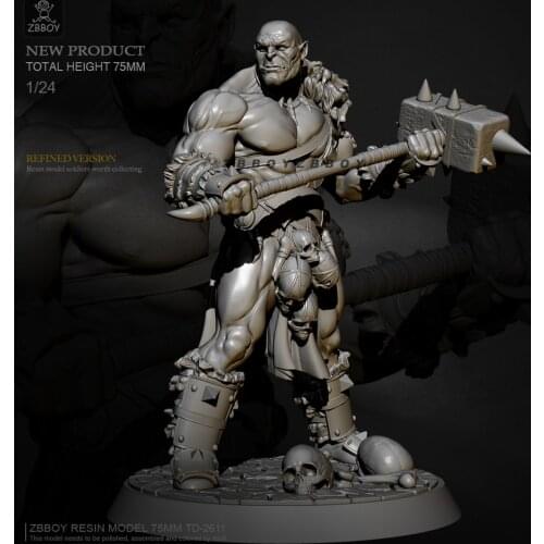 H75mm 1/24 Resin model kits figure colorless and self-assembled TD-2611